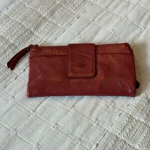 Genicci Red Genuine Soft Leather RFiD Wallet Snap Bi Fold Zipper